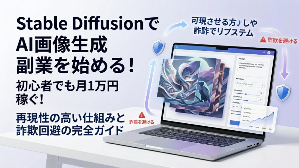 stable DiffusionでAI画像生成副業を始める