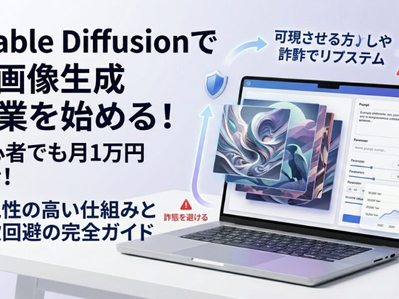 stable DiffusionでAI画像生成副業を始める