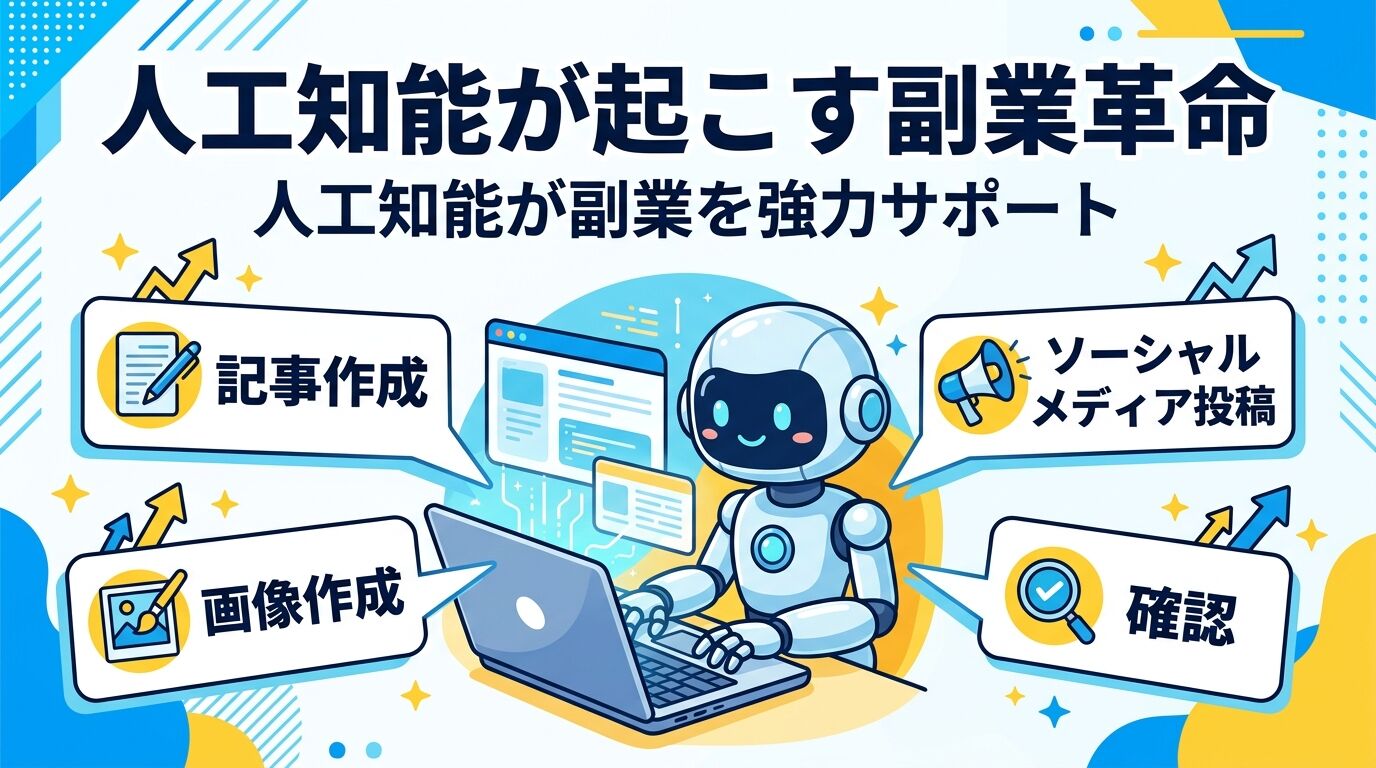 AI副業システムの作業フロー図解