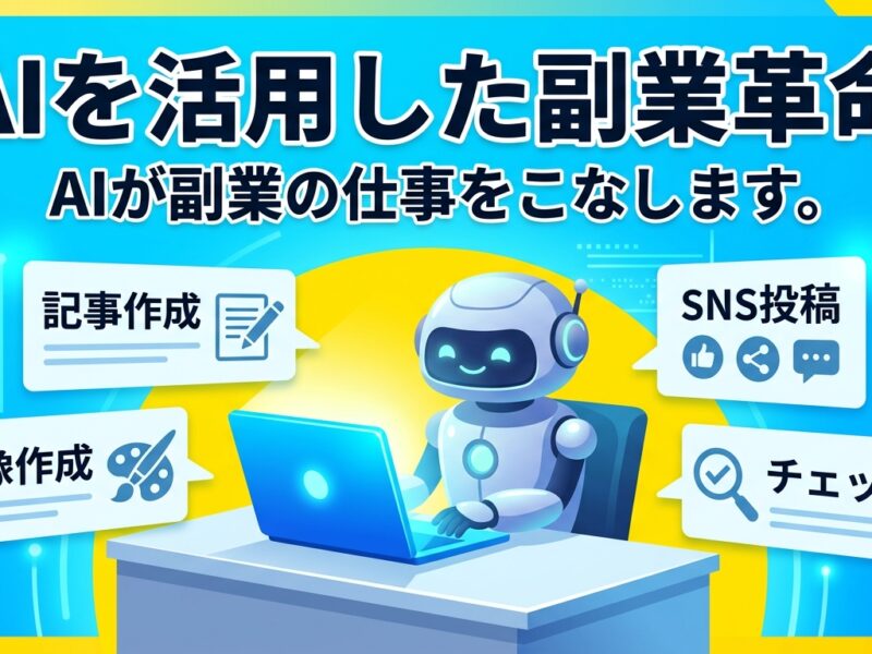 ハイブリッドAI副業システムの作業効率化を示すサムネイル